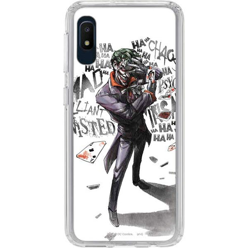 DC Comics The Joker Brilliantly Twisted Galaxy A10e Clear Case