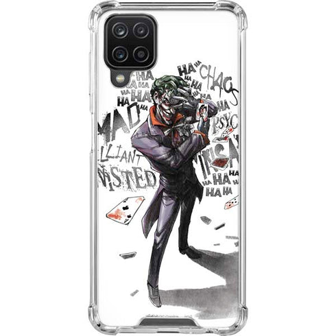 DC Comics The Joker Brilliantly Twisted Galaxy A12 Clear Case