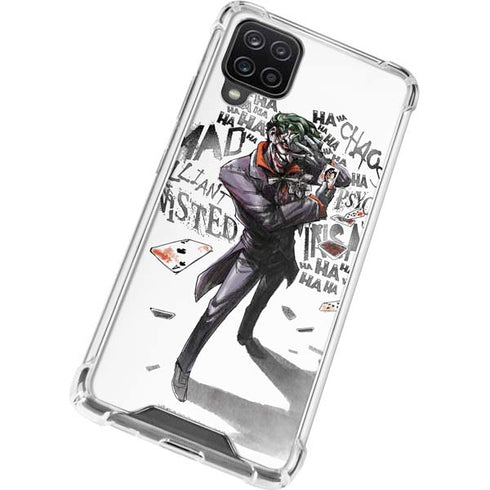 DC Comics The Joker Brilliantly Twisted Galaxy A12 Clear Case