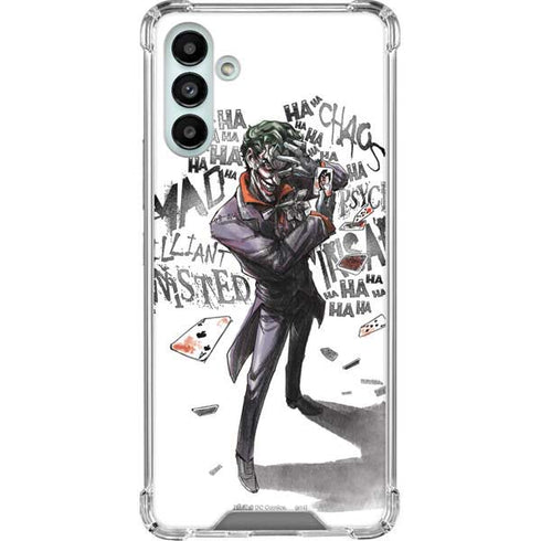 DC Comics The Joker Brilliantly Twisted Galaxy A13 5G Clear Case