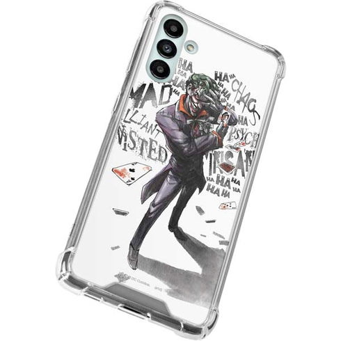 DC Comics The Joker Brilliantly Twisted Galaxy A13 5G Clear Case
