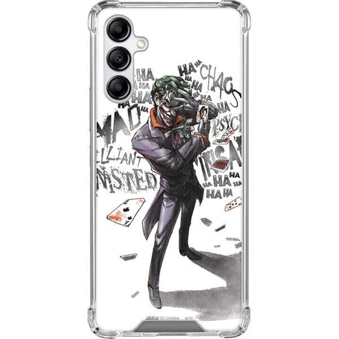 DC Comics The Joker Brilliantly Twisted Galaxy A14 5G Clear Case