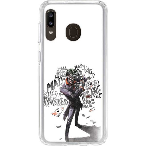 DC Comics The Joker Brilliantly Twisted Galaxy A20 Clear Case