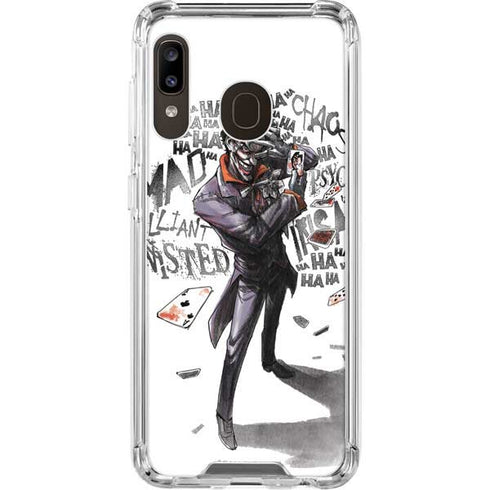DC Comics The Joker Brilliantly Twisted Galaxy A30 Clear Case