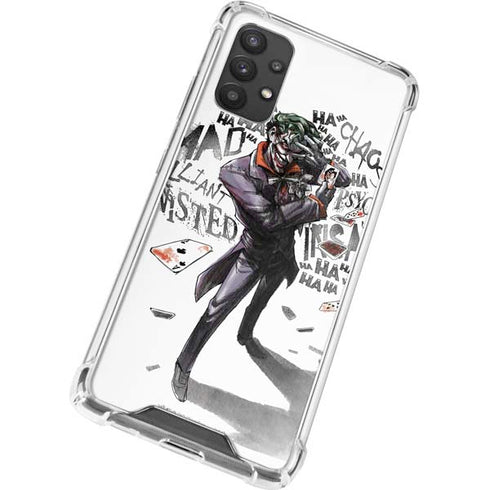 DC Comics The Joker Brilliantly Twisted Galaxy A32 5G Clear Case
