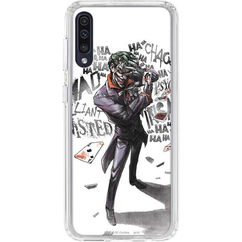 DC Comics The Joker Brilliantly Twisted Galaxy A50 Clear Case
