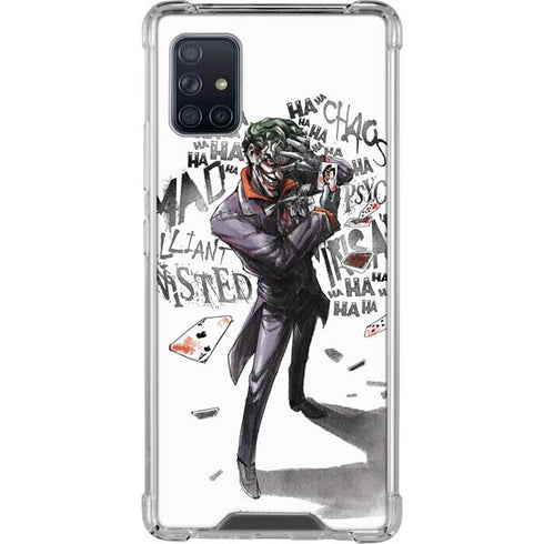 DC Comics The Joker Brilliantly Twisted Galaxy A51 5G Clear Case