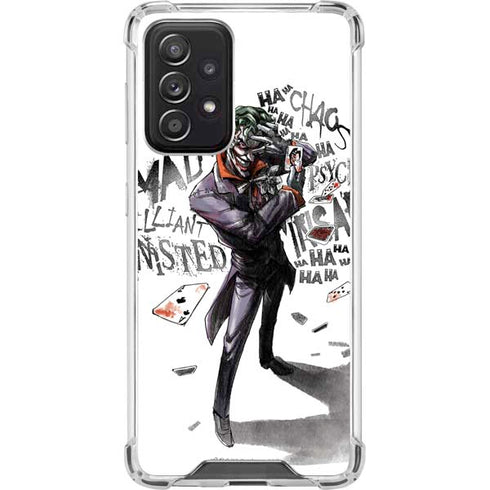 DC Comics The Joker Brilliantly Twisted Galaxy A52 5G Clear Case