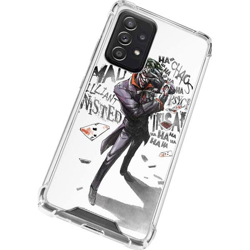 DC Comics The Joker Brilliantly Twisted Galaxy A52 5G Clear Case