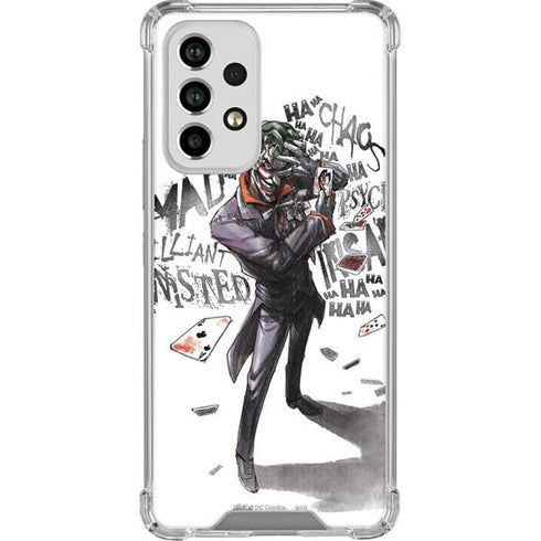 DC Comics The Joker Brilliantly Twisted Galaxy A53 5G Clear Case