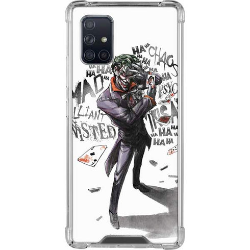 DC Comics The Joker Brilliantly Twisted Galaxy A71 5G Clear Case