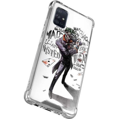 DC Comics The Joker Brilliantly Twisted Galaxy A71 5G Clear Case