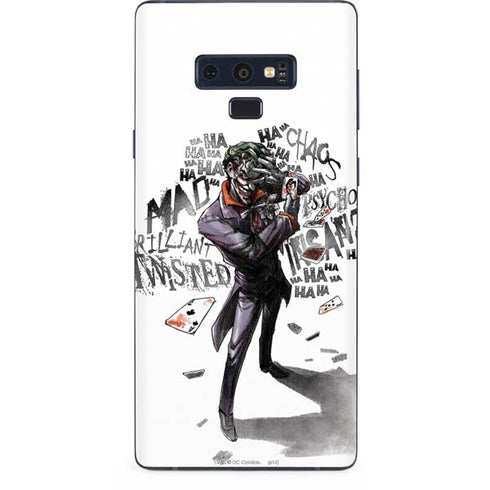 DC Comics The Joker Brilliantly Twisted Galaxy Note 9 Skin