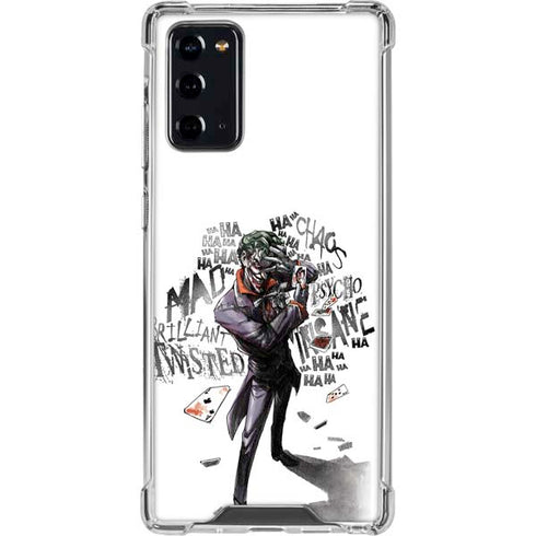 DC Comics The Joker Brilliantly Twisted Galaxy Note20 5G Clear Case