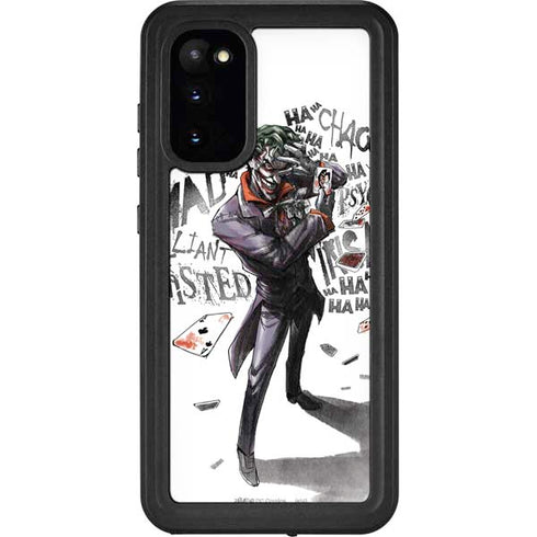 DC Comics The Joker Brilliantly Twisted Galaxy S20 Waterproof Case