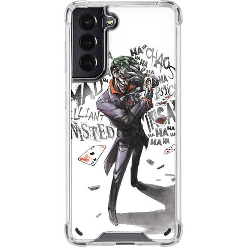 DC Comics The Joker Brilliantly Twisted Galaxy S21 5G Clear Case
