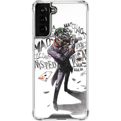 DC Comics The Joker Brilliantly Twisted Galaxy S21 FE Clear Case