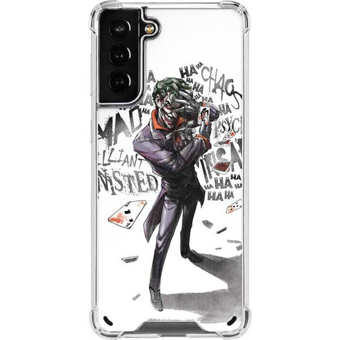 DC Comics The Joker Brilliantly Twisted Galaxy S21 Plus 5G Clear Case