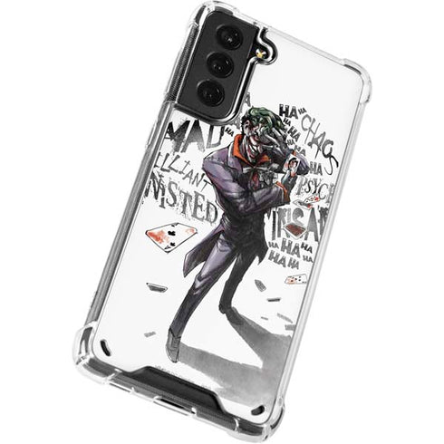 DC Comics The Joker Brilliantly Twisted Galaxy S21 Plus 5G Clear Case