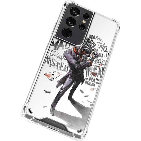 DC Comics The Joker Brilliantly Twisted Galaxy S21 Ultra 5G Clear Case