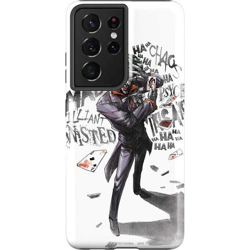 DC Comics The Joker Brilliantly Twisted Galaxy S21 Ultra 5G Pro Case