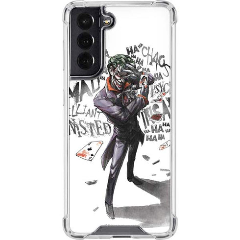 DC Comics The Joker Brilliantly Twisted Galaxy S22 Clear Case