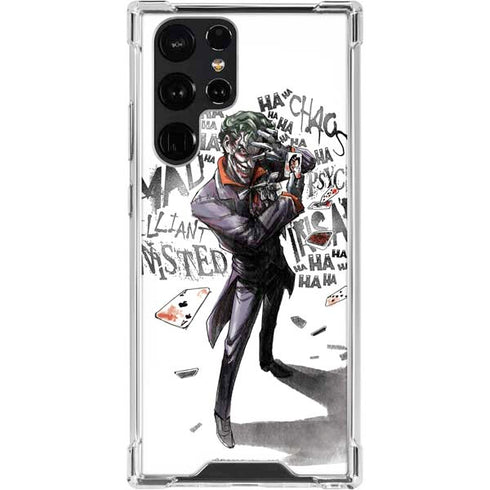 DC Comics The Joker Brilliantly Twisted Galaxy S22 Ultra Clear Case