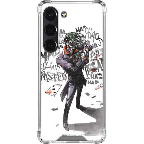DC Comics The Joker Brilliantly Twisted Galaxy S23 Clear Case