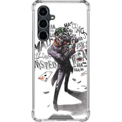 DC Comics The Joker Brilliantly Twisted Galaxy S23 FE Clear Case
