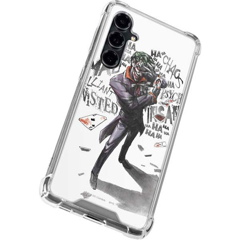 DC Comics The Joker Brilliantly Twisted Galaxy S23 FE Clear Case
