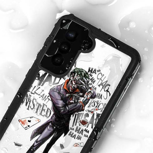 DC Comics The Joker Brilliantly Twisted Galaxy S23 Waterproof Case