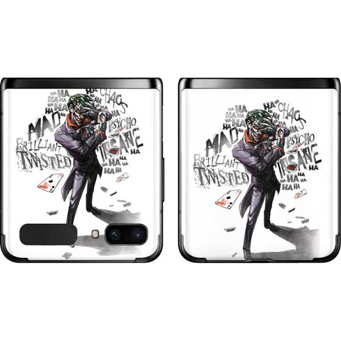 DC Comics The Joker Brilliantly Twisted Galaxy Z Flip Skin