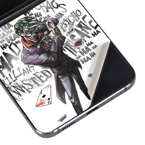 DC Comics The Joker Brilliantly Twisted Galaxy Z Flip5 5G Skin