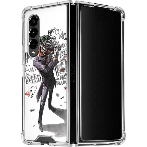 DC Comics The Joker Brilliantly Twisted Galaxy Z Fold4 5G Clear Case