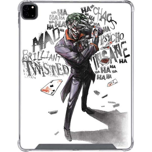 DC Comics The Joker Brilliantly Twisted iPad Pro 12.9in (2020) Clear Case