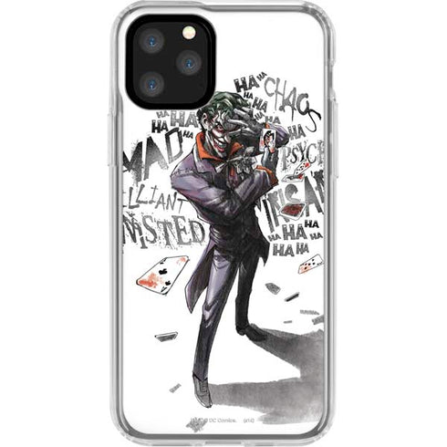 DC Comics The Joker Brilliantly Twisted iPhone 11 Pro Clear Case