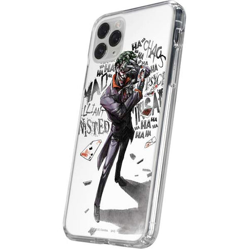 DC Comics The Joker Brilliantly Twisted iPhone 11 Pro Clear Case