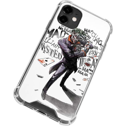 DC Comics The Joker Brilliantly Twisted iPhone 12 Mini Clear Case