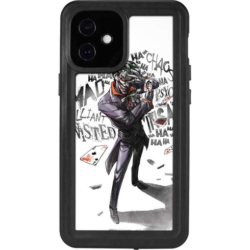 DC Comics The Joker Brilliantly Twisted iPhone 12 Mini Waterproof Case