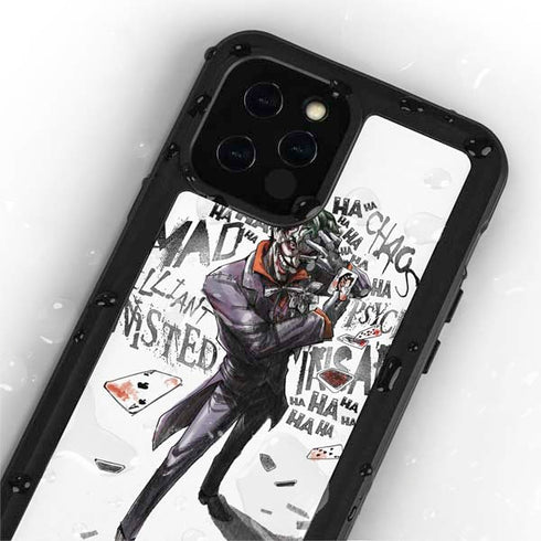 DC Comics The Joker Brilliantly Twisted iPhone 12 Pro Max Waterproof Case
