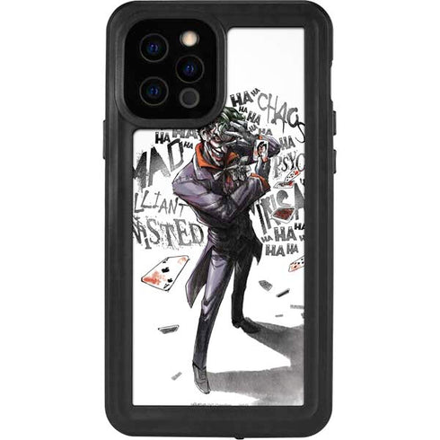 DC Comics The Joker Brilliantly Twisted iPhone 12 Pro Waterproof Case