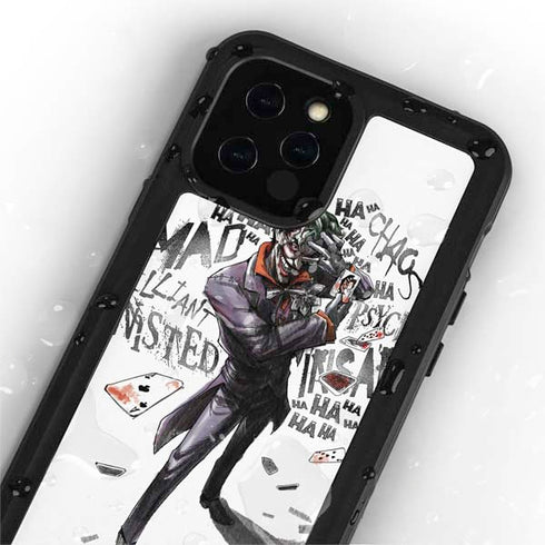 DC Comics The Joker Brilliantly Twisted iPhone 12 Pro Waterproof Case