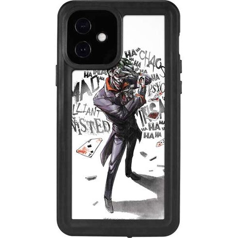 DC Comics The Joker Brilliantly Twisted iPhone 12 Waterproof Case