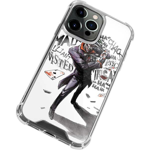 DC Comics The Joker Brilliantly Twisted iPhone 13 Pro Clear Case
