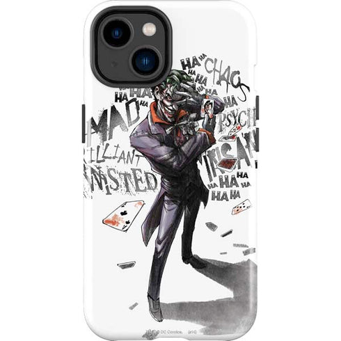 DC Comics The Joker Brilliantly Twisted iPhone 14 Plus Impact Case