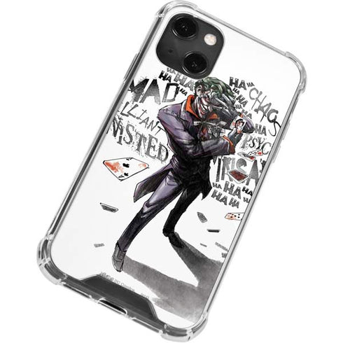 DC Comics The Joker Brilliantly Twisted iPhone 14 Plus Clear Case