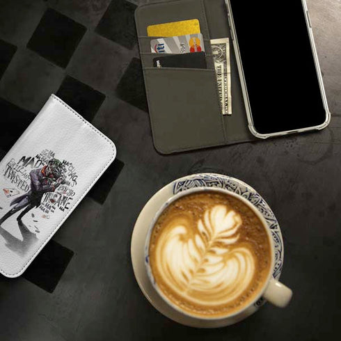 DC Comics The Joker Brilliantly Twisted iPhone 15 Pro Folio Case