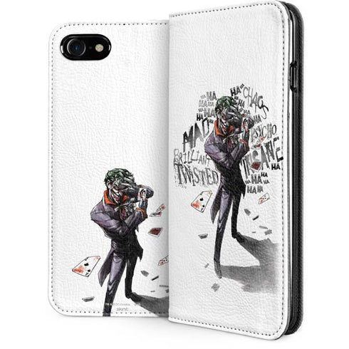 DC Comics The Joker Brilliantly Twisted iPhone SE (2nd & 3rd Gen) Folio Case