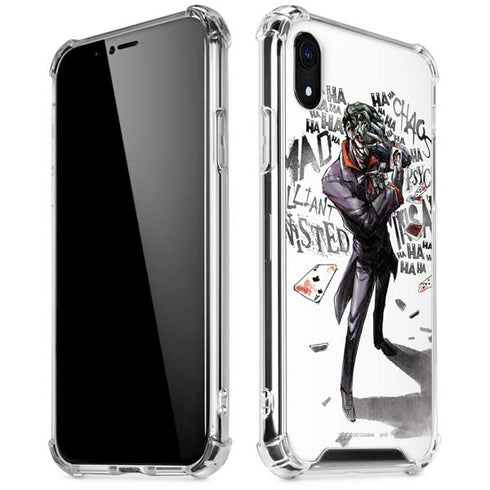 DC Comics The Joker Brilliantly Twisted iPhone XR Clear Case