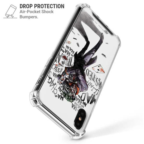 DC Comics The Joker Brilliantly Twisted iPhone XS Max Clear Case